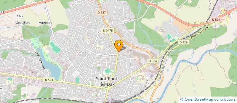 localisation de l'entreprise MADAME JESSICA PAPILLON à SAINT-PAUL-LES-DAX