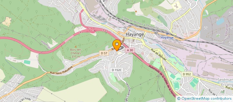 localisation de l'entreprise MADAME JESSICA PARDILLO  HAYANGE