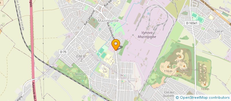 localisation de l'entreprise MADAME JESSICA PAVEAU  MAZINGARBE