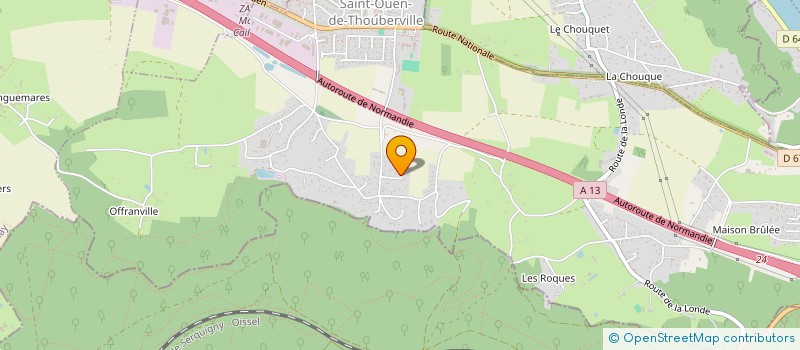 localisation de l'entreprise MADAME JESSICA PELOUZE  SAINT-OUEN-DE-THOUBERVILLE