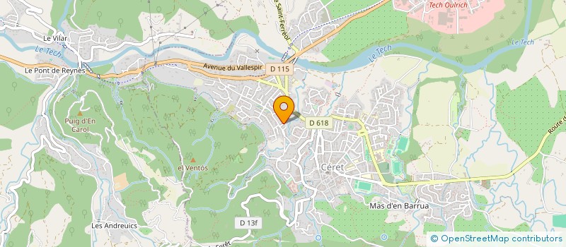 localisation de l'entreprise MADAME JESSICA PEREIRA  CERET