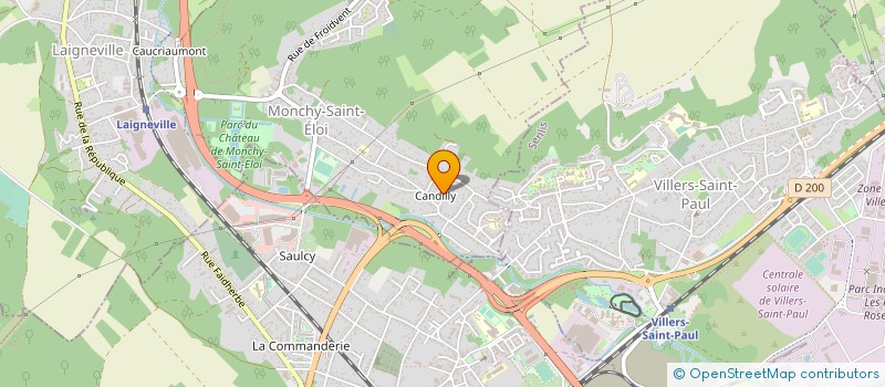 localisation de l'entreprise MADAME JESSICA PEREIRA  MONCHY-SAINT-ELOI