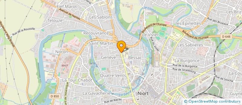 localisation de l'entreprise MADAME JESSICA PEREIRA ALUES à NIORT