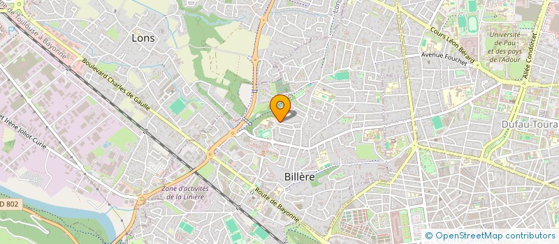 localisation de l'entreprise MADAME JESSICA PEREIRA SANTOS  BILLERE