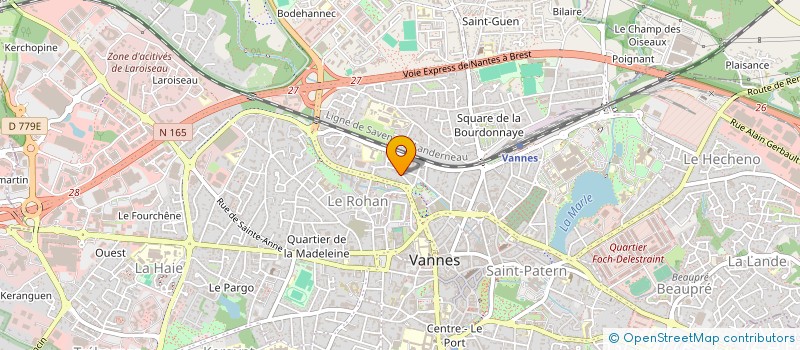 localisation de l'entreprise MADAME JESSICA PIERRONNET à VANNES