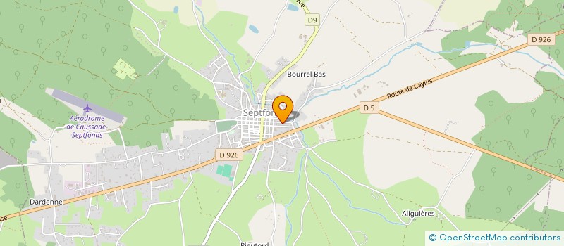 localisation de l'entreprise MADAME JESSICA PIMORT  SEPTFONDS