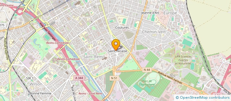 localisation de l'entreprise MADAME JESSICA PINART  REIMS