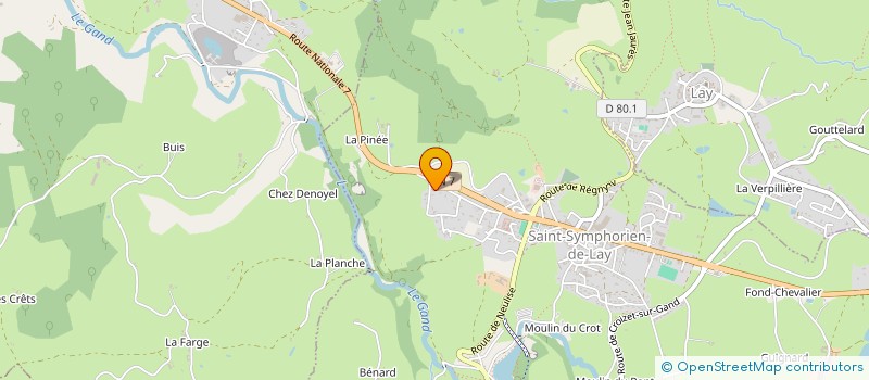 localisation de l'entreprise MADAME JESSICA PONCET  SAINT-SYMPHORIEN-DE-LAY