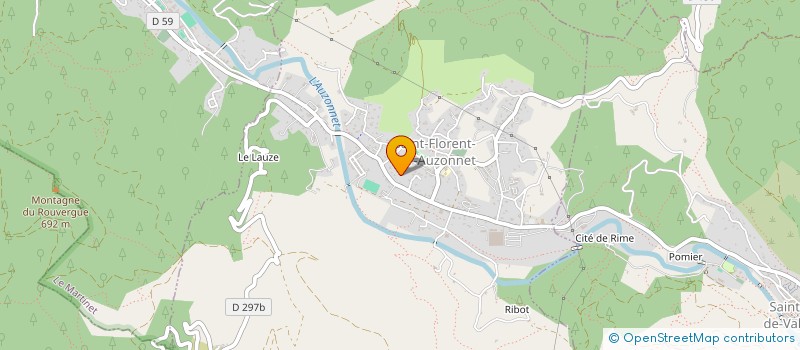 localisation de l'entreprise MADAME JESSICA PORCEL  SAINT-FLORENT-SUR-AUZONNET