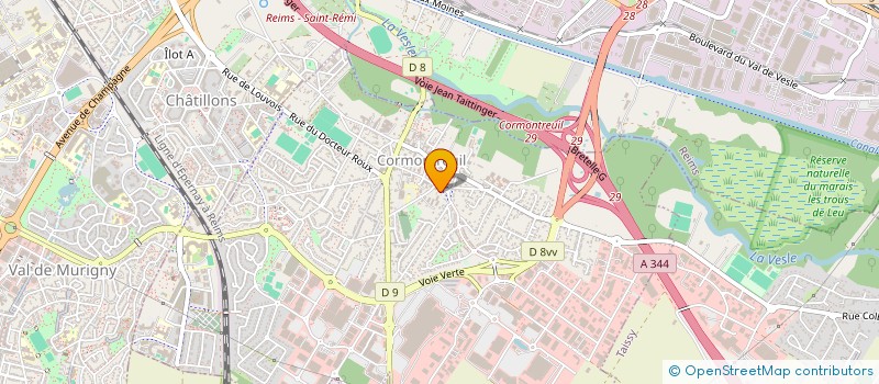 localisation de l'entreprise MADAME JESSICA PORET  CORMONTREUIL