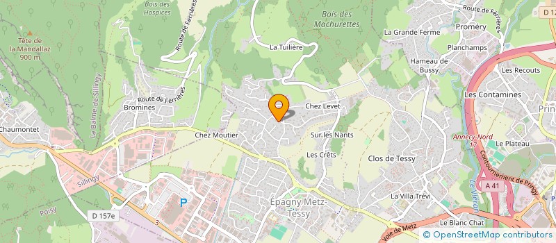 localisation de l'entreprise MADAME JESSICA POUDREL  EPAGNY METZ-TESSY