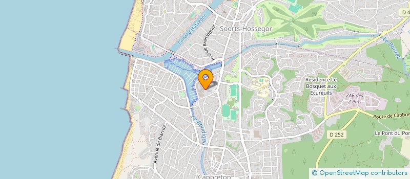 localisation de l'entreprise MADAME JESSICA POUYAU  CAPBRETON