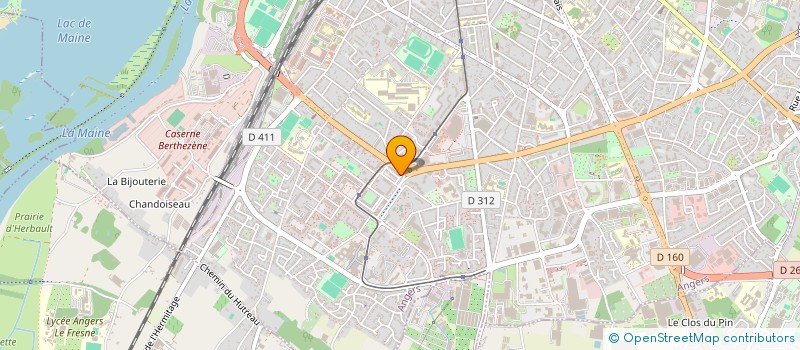 localisation de l'entreprise MADAME JESSICA PRIEUR à ANGERS