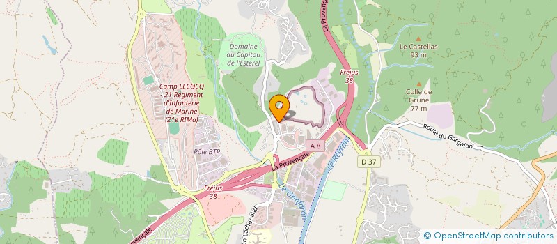 localisation de l'entreprise MADAME JESSICA PRINCE à FREJUS