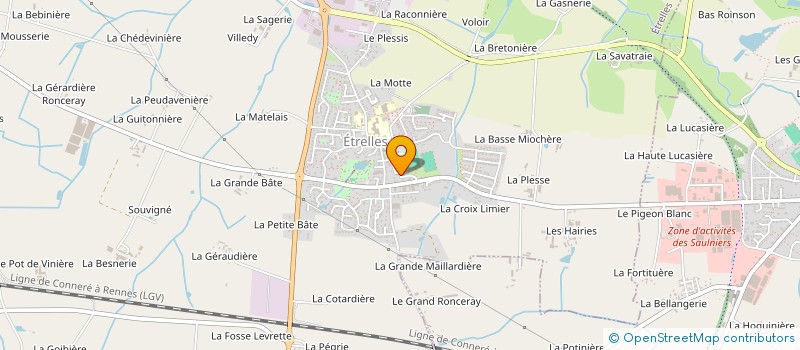 localisation de l'entreprise MADAME JESSICA PRIOULT à ETRELLES