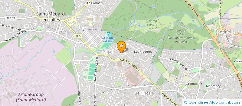 localisation de l'entreprise MADAME JESSICA PUJAU à SAINT-MEDARD-EN-JALLES