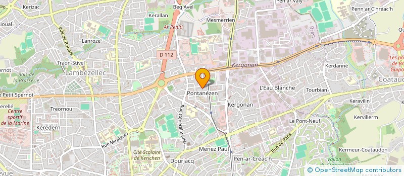 localisation de l'entreprise MADAME JESSICA QUEDEC à BREST