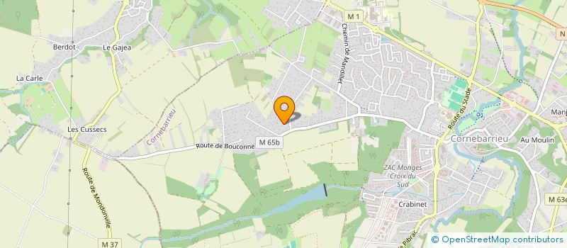 localisation de l'entreprise MADAME JESSICA QUINTO  CORNEBARRIEU