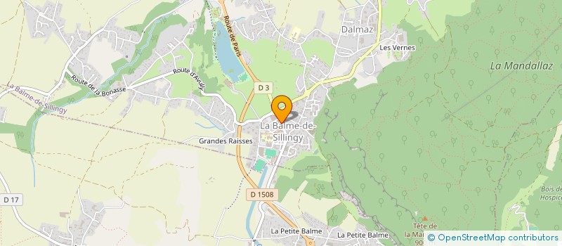 localisation de l'entreprise MADAME JESSICA RAGINEL  LA BALME-DE-SILLINGY