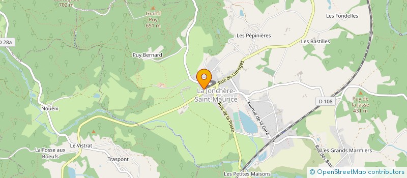 localisation de l'entreprise MADAME JESSICA RAINIS-GUINET  LA JONCHERE-SAINT-MAURICE