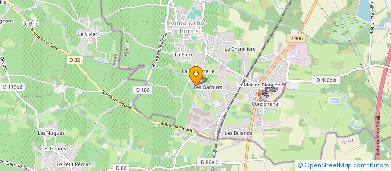 localisation de l'entreprise MADAME JESSICA REVEL  ROMANECHE-THORINS