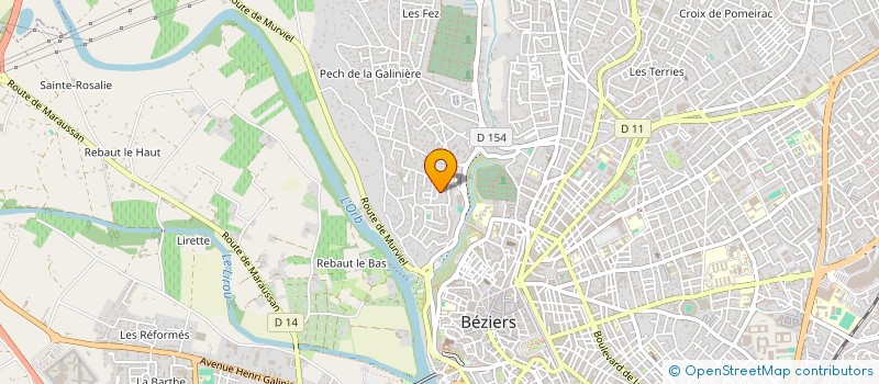 localisation de l'entreprise MADAME JESSICA REY à BEZIERS