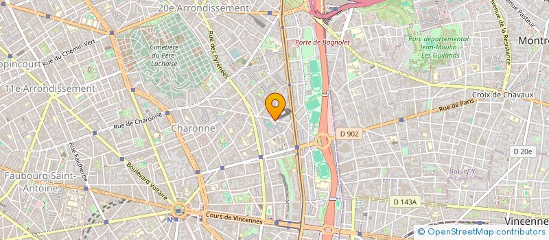 localisation de l'entreprise MADAME JESSICA REYMOND  VINCENNES