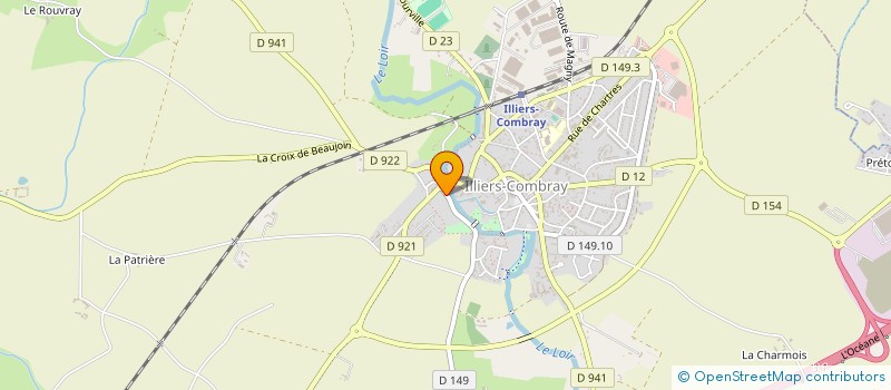 localisation de l'entreprise MADAME JESSICA RIBEIRO à ILLIERS-COMBRAY