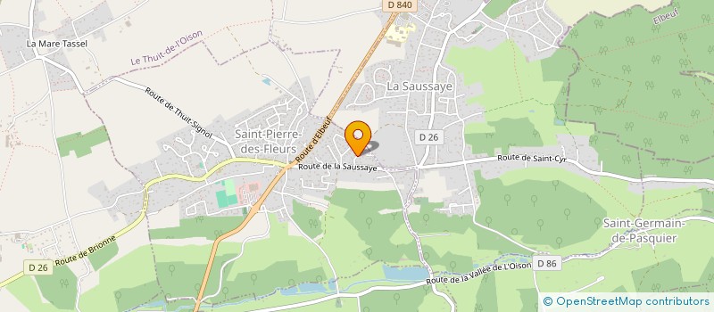 localisation de l'entreprise MADAME JESSICA RICARD  SAINT-PIERRE-DES-FLEURS