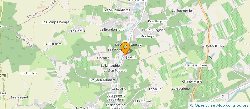 localisation de l'entreprise MADAME JESSICA RIVIERE  SAINT-OUEN-LES-VIGNES