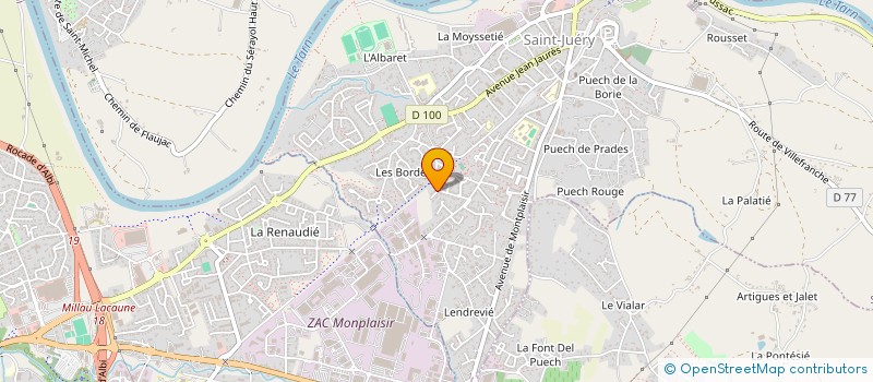 localisation de l'entreprise MADAME JESSICA RIVIERE  SAINT-JUERY