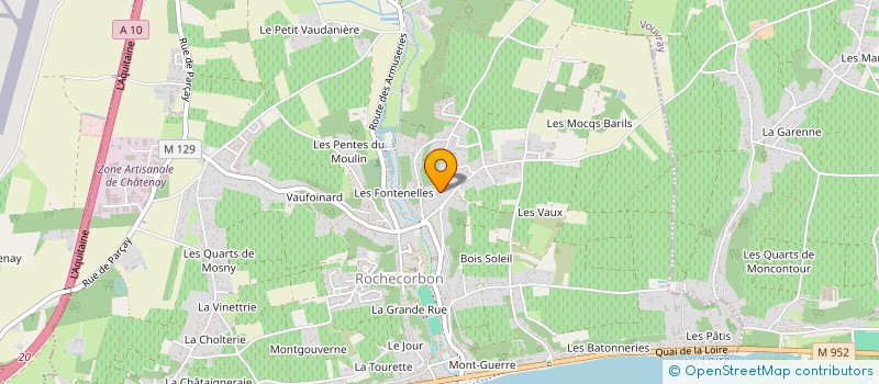 localisation de l'entreprise MADAME JESSICA ROBILLARD  ROCHECORBON