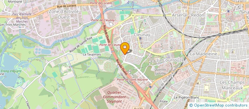 localisation de l'entreprise MADAME JESSICA ROBINEAU  RENNES