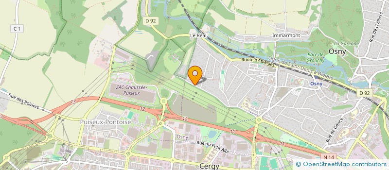 localisation de l'entreprise MADAME JESSICA RODRIGUES DE FIGUEIREDO  OSNY