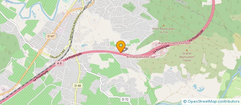 localisation de l'entreprise MADAME JESSICA ROGNA  VIDAUBAN