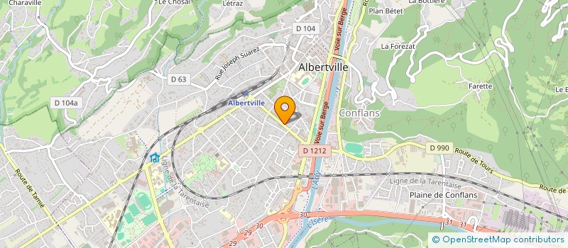 localisation de l'entreprise MADAME JESSICA ROLLIER  ALBERTVILLE