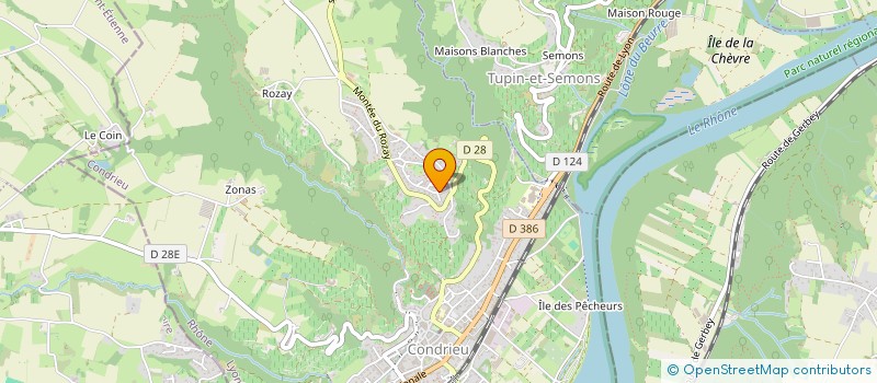 localisation de l'entreprise MADAME JESSICA RONDEAU  CONDRIEU