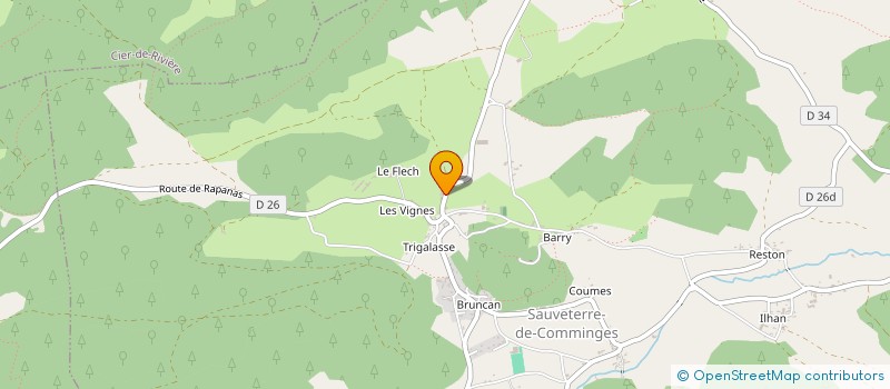 localisation de l'entreprise MADAME JESSICA ROUX  SAUVETERRE-DE-COMMINGES