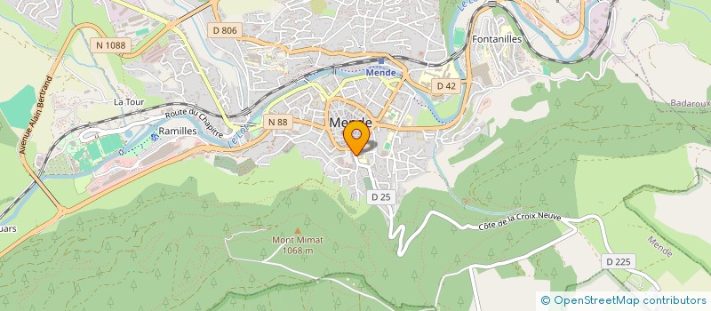 localisation de l'entreprise MADAME JESSICA ROUX  MENDE