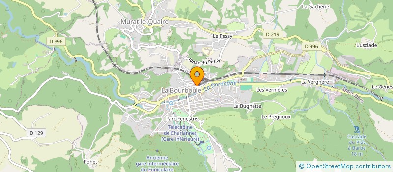 localisation de l'entreprise MADAME JESSICA SACCO  LA BOURBOULE