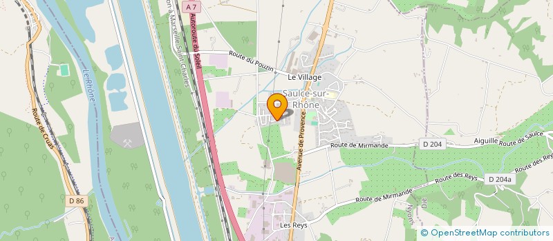 localisation de l'entreprise MADAME JESSICA SADI  SAULCE-SUR-RHONE