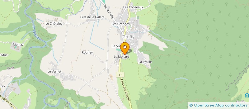 localisation de l'entreprise MADAME JESSICA SALLAZ  GRUFFY