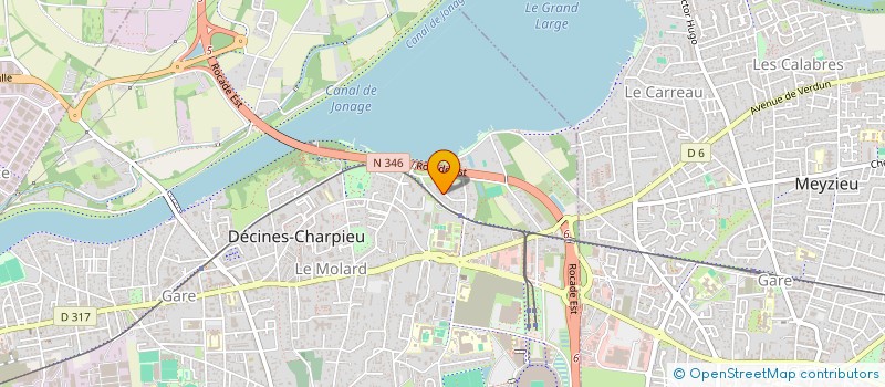 localisation de l'entreprise MADAME JESSICA SALOMON  DECINES-CHARPIEU