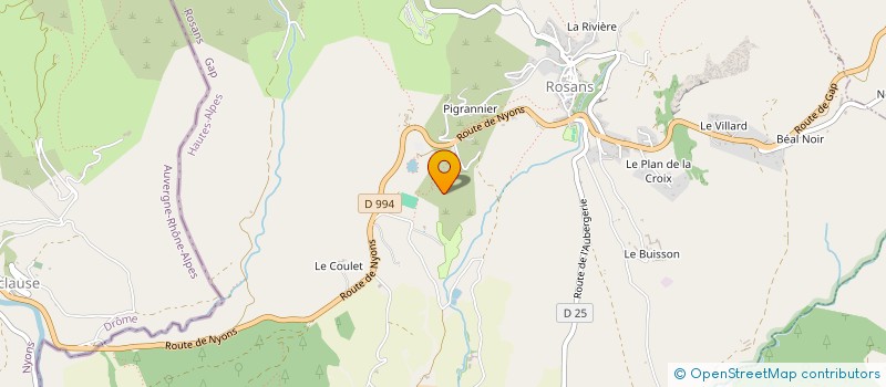 localisation de l'entreprise MADAME JESSICA SANTELLI  ROSANS