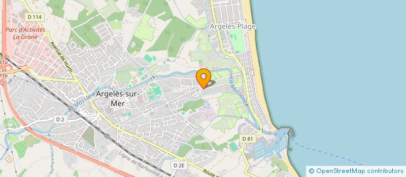 localisation de l'entreprise MADAME JESSICA SANTERINI à ARGELES-SUR-MER