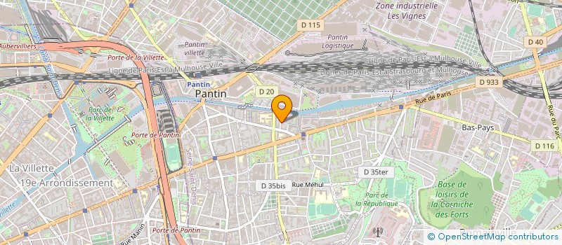 localisation de l'entreprise MADAME JESSICA SANTINI  PANTIN