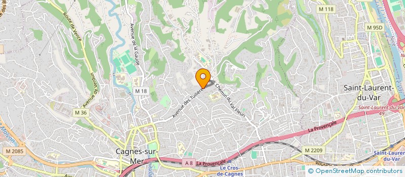 localisation de l'entreprise MADAME JESSICA SAUVAGE à CAGNES-SUR-MER