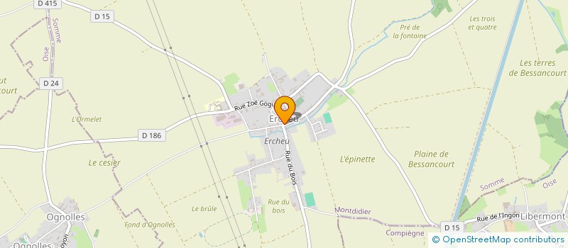 localisation de l'entreprise MADAME JESSICA SAUVEAUX  ERCHEU