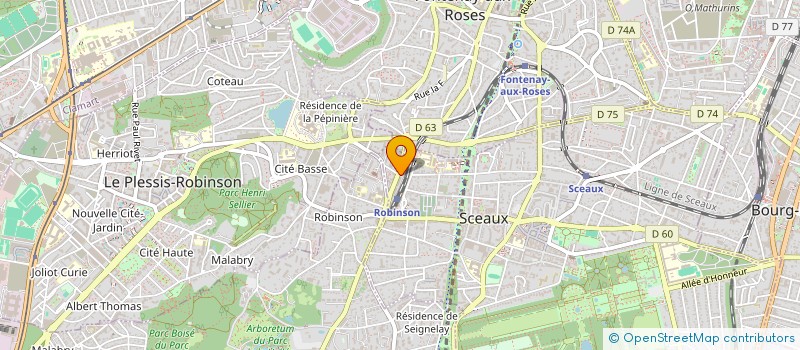 localisation de l'entreprise MADAME JESSICA SBAIZERO à SCEAUX