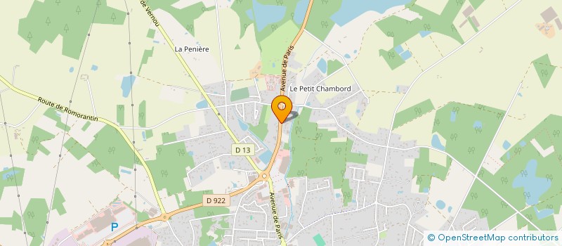localisation de l'entreprise MADAME JESSICA SENIGER à ROMORANTIN-LANTHENAY